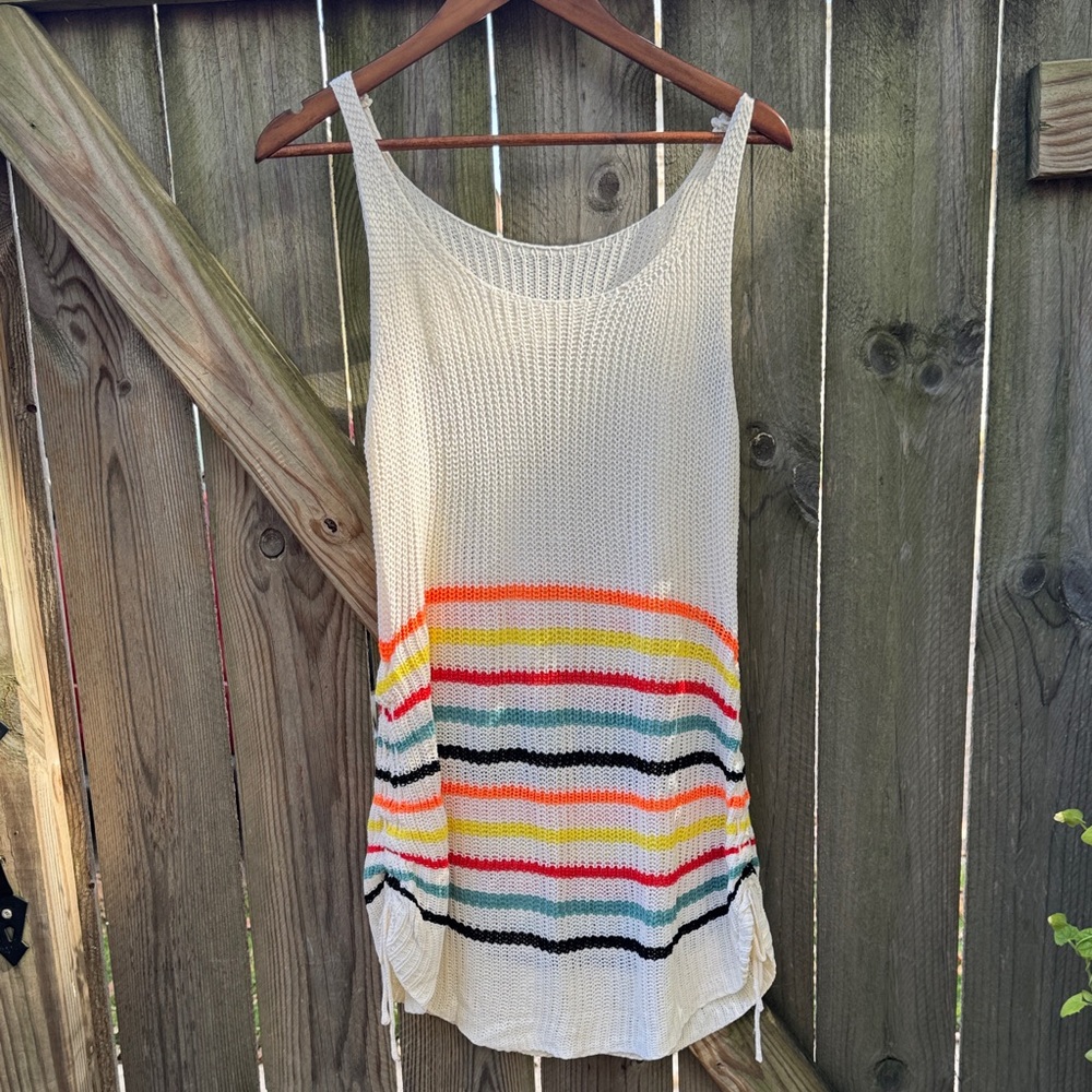 SHEIN Multicolor Knit Cover Up Dress